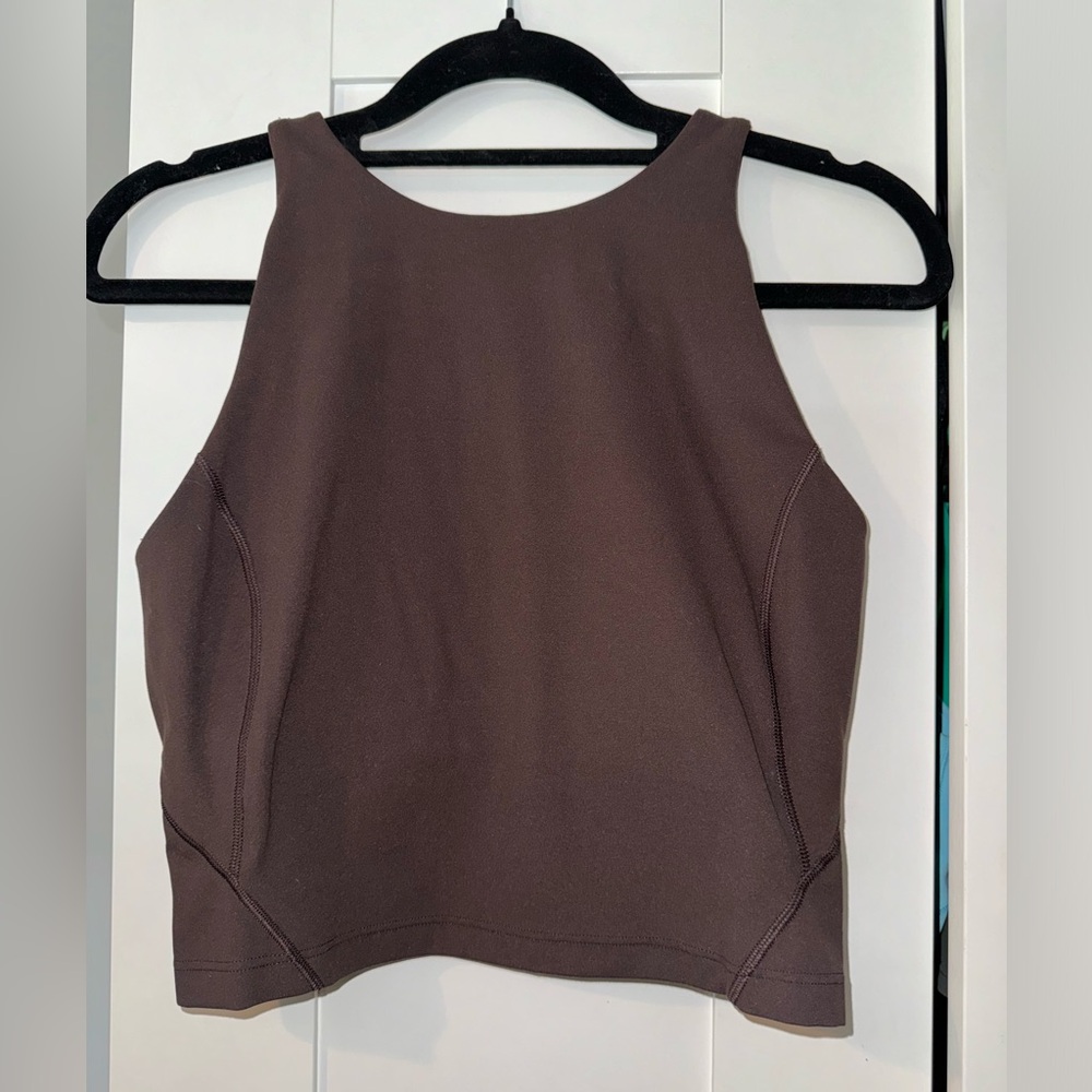 Lululemon Align Tank - High Neck in Espresso.